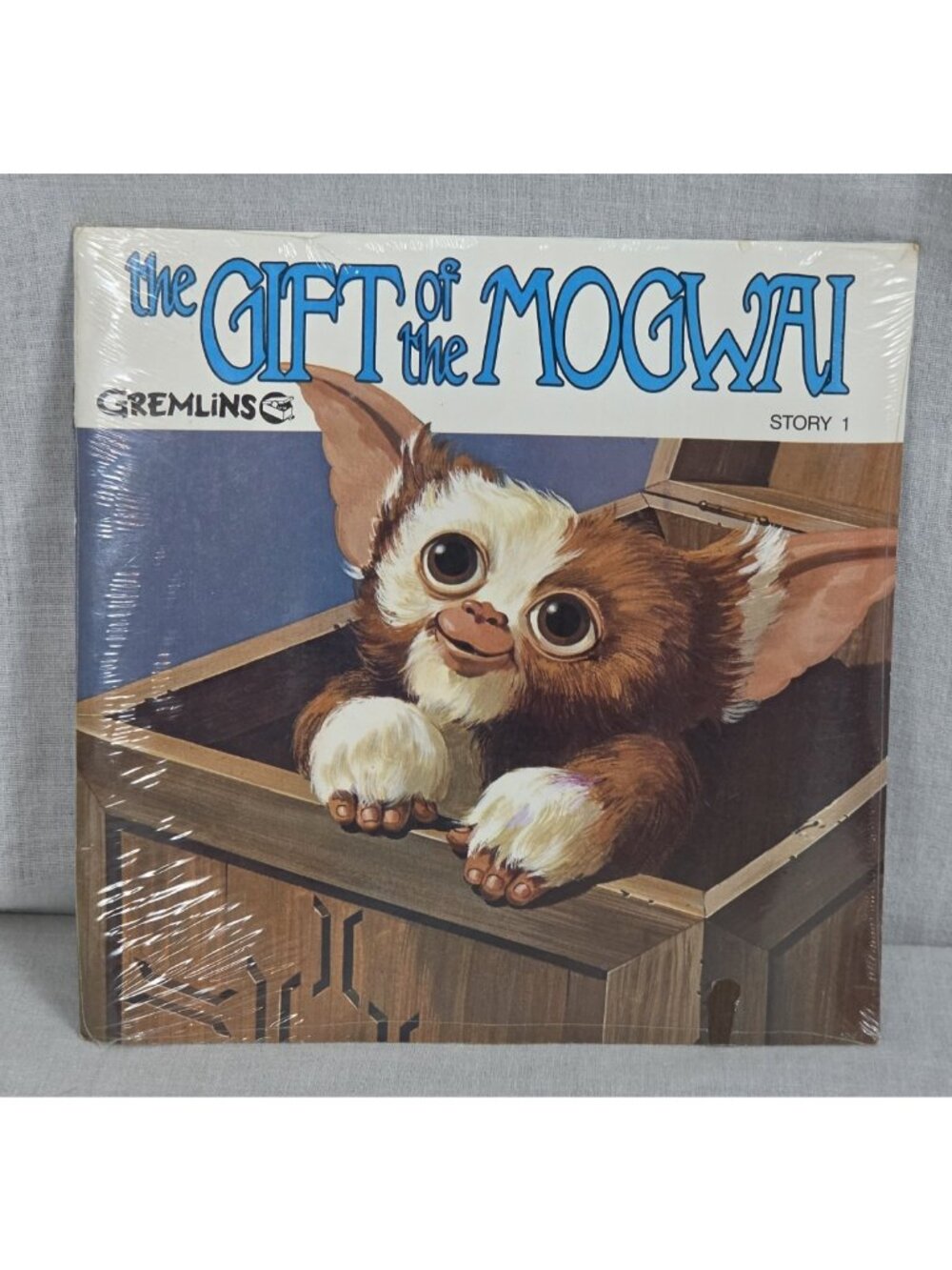 The Gift of Mogwai Gremlins Read-Along Vinyl Record sealed 45 LP Narrated Story